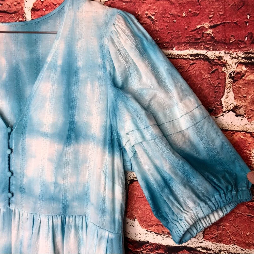 Shibori hand dyed maxi dress